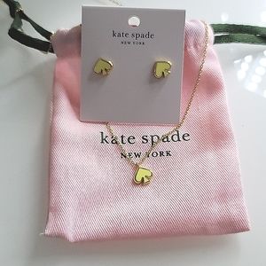 Kate Spade earrings and necklace set